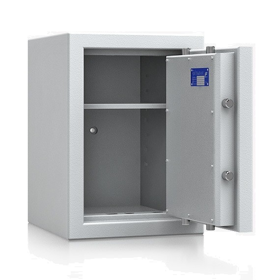 geöffneter, leerer Tresor mit ausgefahrenen Bolzen